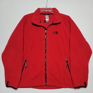 The North Face Red Full Zip Jacket Womens Size Large
